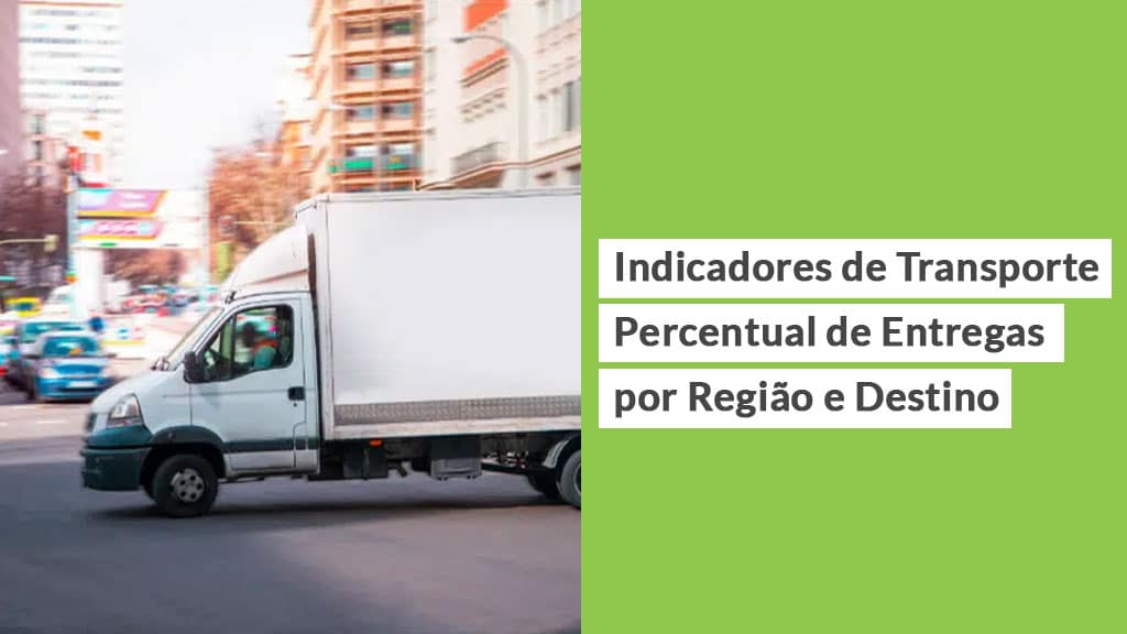 Indicadores de Transporte Percentual de Entregas por Região e Destino