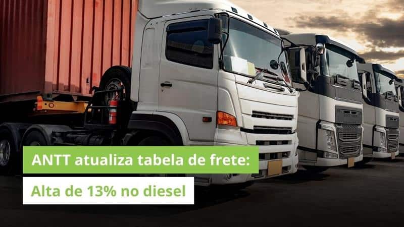 ANTT atualiza Tabela de Frete Mínimo após alta de 13% no diesel 
